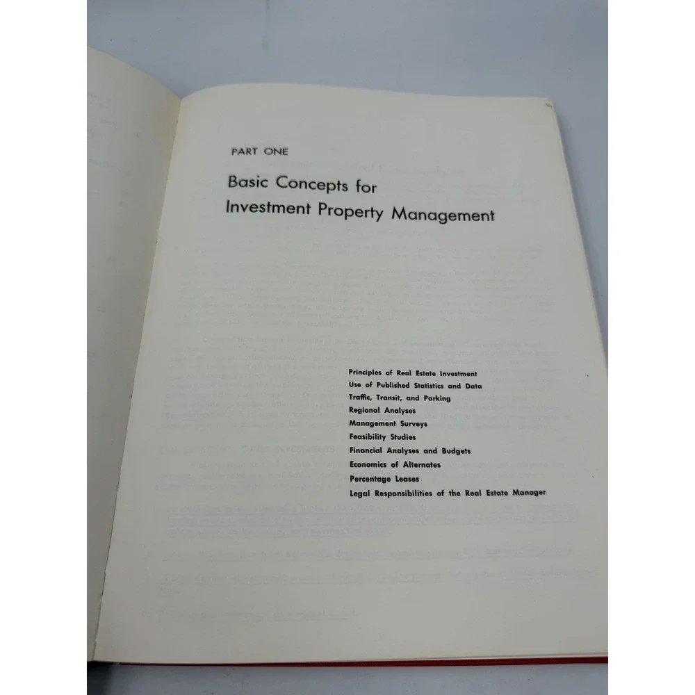Analysis And Management Of Investment Property